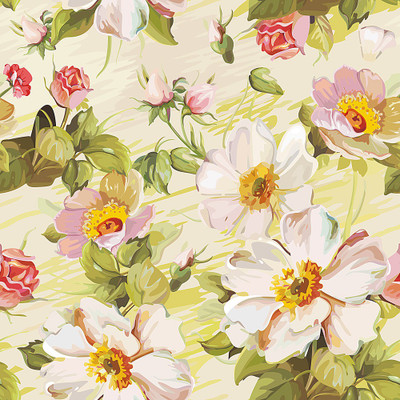 ALL DECORATIVE DESIGN Floral & Botanical Multicolor Wallpaper(228 cm x 40 cm)