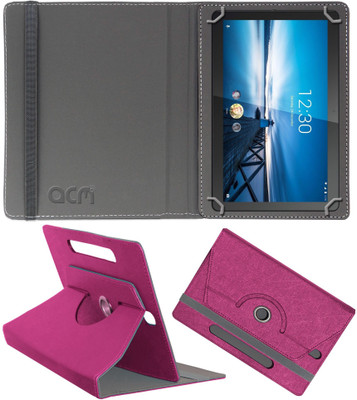 ACM Flip Cover for Lenovo Tab M10 X605L X605F 10.1(Pink, Cases with Holder, Pack of: 1)