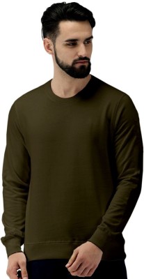 Veirdo Full Sleeve Solid Men Sweatshirt