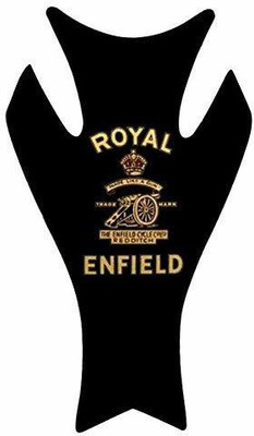 Golden Lion Bullet Stylish Tank Protector Bike Tank Pad (Black with Re Logo) Bike Tank Pad