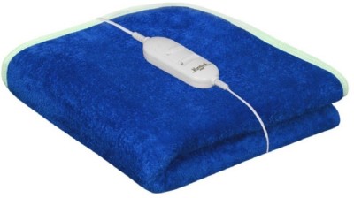 Comfort Homes Solid Single Electric Blanket for  Heavy Winter(Fur, Blue)