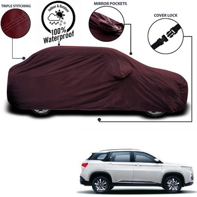 ANTHUB Car Cover For MG Hector (With Mirror Pockets)(Maroon)