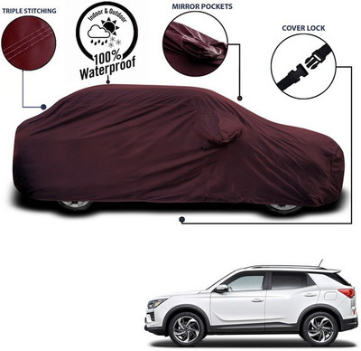 ANTHUB Car Cover For Mahindra XUV 500 (With Mirror Pockets)(Maroon)