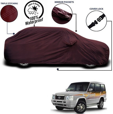 ANTHUB Car Cover For Tata Sumo Gold (With Mirror Pockets)(Maroon)
