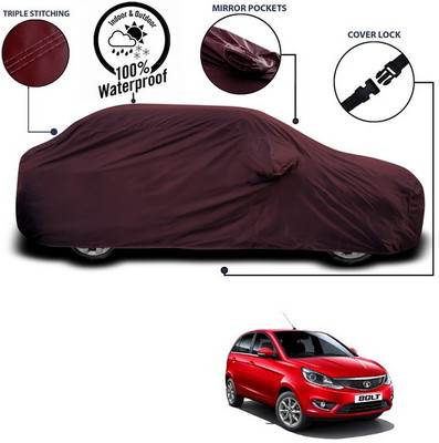 ANTHUB Car Cover For Tata Bolt (With Mirror Pockets)(Maroon)