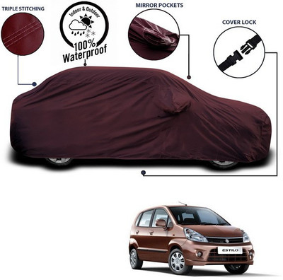 ANTHUB Car Cover For Maruti Suzuki Zen Estilo (With Mirror Pockets)(Maroon)