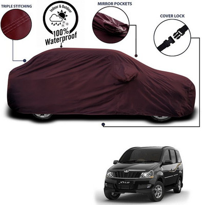 ANTHUB Car Cover For Mahindra Xylo (With Mirror Pockets)(Maroon)