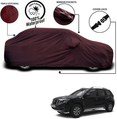 ANTHUB Car Cover For Nissan Terrano (With Mirror Pockets)(Maroon)