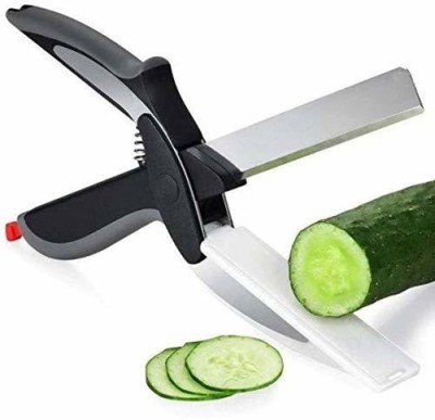 Sonani Enterprise Celltone Smart Clever Cutter, 2 in 1 Knife with Chopping Board Vegetable & Fruit Chopper(1x clever cutter)