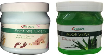 BIOCARE FOOT SPA CREAM AND ALOVERA GEL (PACK OF 2)(2 Items in the set)