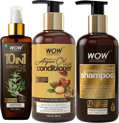 WOW SKIN SCIENCE Ultimate Hair Care Kit (Shampoo+Conditioner+Hair oil)-800mL - Price History WOW SKIN SCIENCE Ultimate Hair Care Kit (Shampoo+Conditioner+Hair oil)-800mL - Price History