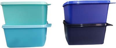 TUPPERWARE Plastic Utility Container  - 1200 ml(Pack of 4, Multicolor)