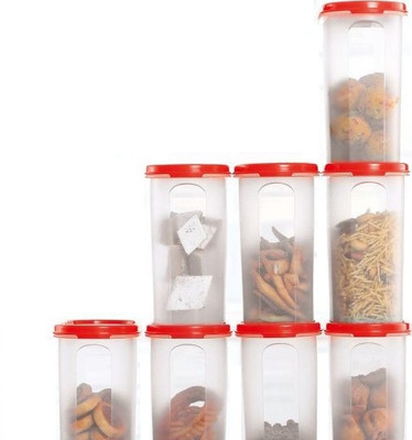 TUPPERWARE Polypropylene Grocery Container  - 1700 ml(Pack of 8, White)