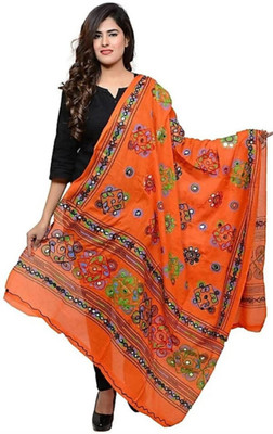 Gopveer Pure Cotton Embroidered Women Dupatta