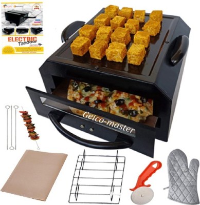 Geico master 1500W Exclusive Iron 2 in 1 Electric Tandoor with Tawa (Black) Electric Tandoor