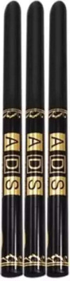 ads Waterproof Eyeliner Black (Pack of 3pcs) 7.5 g(Black)