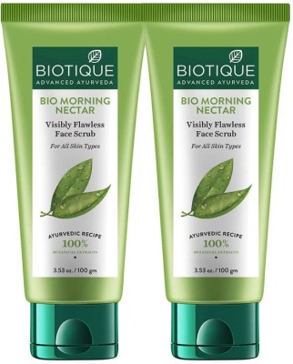 BIOTIQUE BIO MORNING NECTAR FACE SCRUB PACK OF 2 Face Wash(200 g)