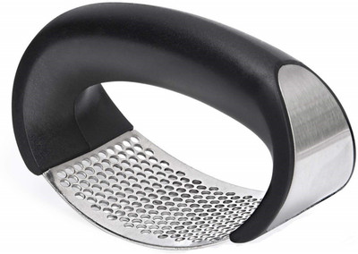Stineless Steel Stainless Steel Garlic Press Crusher, Crusher, Squeezer, Masher and Lemon Juicer Garlic Press(Steel)