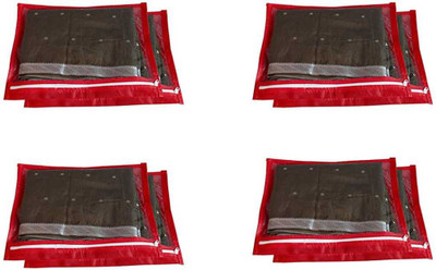 ShubhKraft Garment Cover Single Saree Cover/suit cover/cloths cover set of 8 red 4725829(Red)