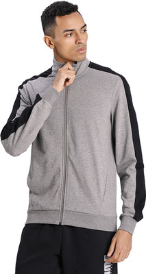 puma full sleeve colorblock men jacket