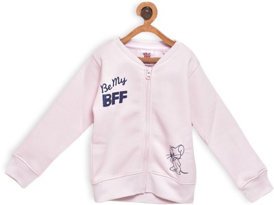 TOM & JERRY Full Sleeve Solid Girls Jacket