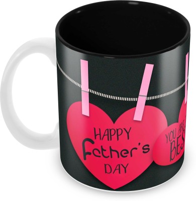 Tuelip "Your are the BEST DAD" Classic Stylish Printed Tea And Coffee Ceramic 350 ML Ceramic Coffee Mug(350 ml)