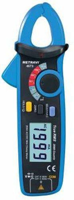 Metravi 4673 Digital AC/DC Leakage Current Clamp Meter Digital Multimeter(Multicolor 3200 Counts)