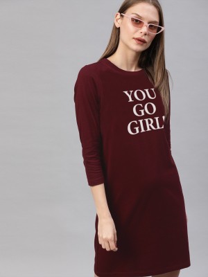 Young trendz Women Nighty(Maroon)