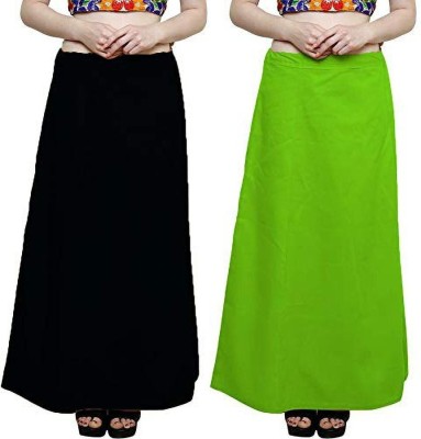 NewBELL P2_Black_Parrot Green Pure Cotton Petticoat(Free)