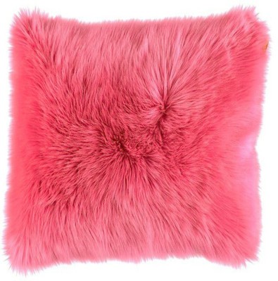 PICKKART Polyester Fibre Solid Cushion Pack of 1(Pink)