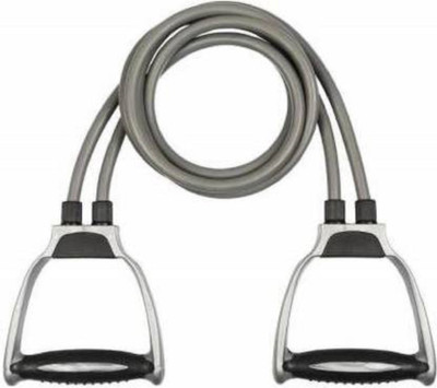JOJO NATION Resistance Band, Toning Tube with D Handle for Exercise Workout Resistance Tube(Grey)