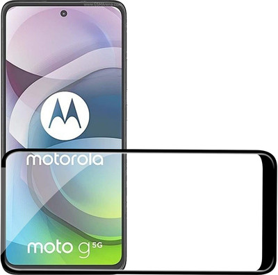 Caseline Edge To Edge Tempered Glass for Motorola Moto G 5G(Pack of 1)