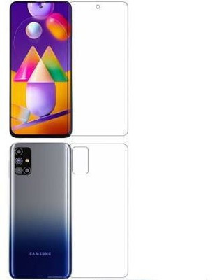 RUNEECH Front and Back Screen Guard for SAMSUNG GALAXY M31S(Pack of 2)