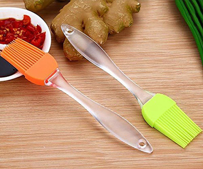 Daily Fest Silicon Brush for Oil, Barbecue and Pastry (Set of 2) Non-Stick Spatula(Pack of 2)