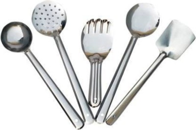 Kitchen flow Stainless steel Serving spoons set Stainless Steel Serving Spoon Set(Pack of 5)