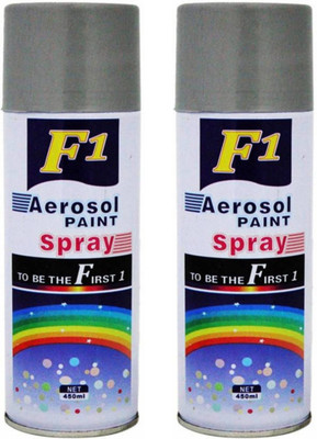 F1 pc combo Silver Spray Paint 500 ml(Pack of 1)