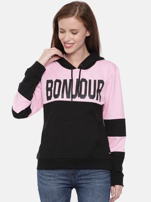 3Pin Full Sleeve Color Block Women Sweatshirt