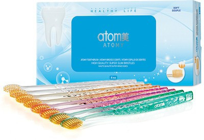 ATOMY Regular Toothbrush Ultra Soft Toothbrush(Pack of 8)