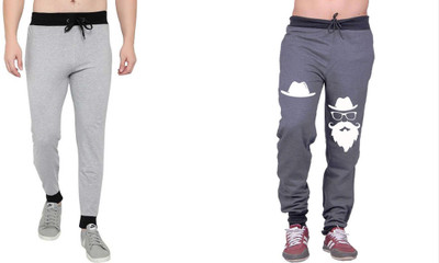 WellFitLook Solid Men Multicolor Track Pants
