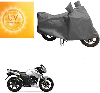 RPSENTTERPR Waterproof Two Wheeler Cover for TVS(Apache RTR 180, Grey)