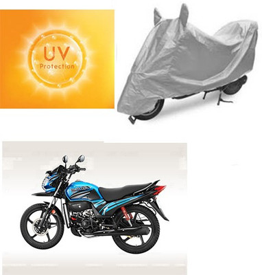SANJU Waterproof Two Wheeler Cover for Honda(Passion Pro TR, Silver)