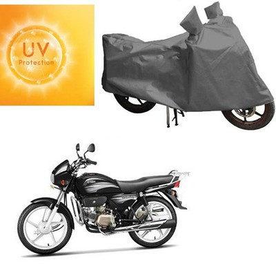 RPSENTTERPR Waterproof Two Wheeler Cover for Hero(Splendor Plus, Grey)