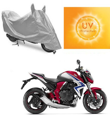 SANJU Waterproof Two Wheeler Cover for Honda(CB 1000R, Silver)