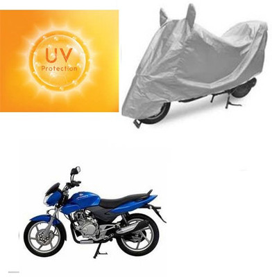 SANJU Waterproof Two Wheeler Cover for Bajaj(DTS-i, Silver)