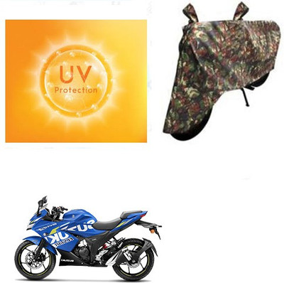 RPSENTTERPR Waterproof Two Wheeler Cover for Suzuki(Gixxer SF, Multicolor)