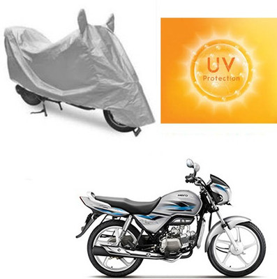 MOTOWORLD Waterproof Two Wheeler Cover for Hero(Splendor Pro, Grey)