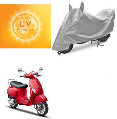 SANJU Waterproof Two Wheeler Cover for Piaggio(Vespa VXL, Silver)
