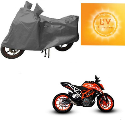 RPSENTTERPR Waterproof Two Wheeler Cover for KTM(Duke 390, Grey)