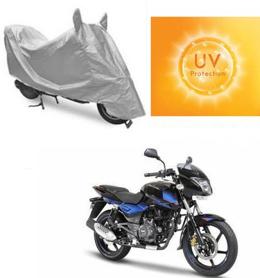 MOTOWORLD Waterproof Two Wheeler Cover for Bajaj(Pulsar 150 DTS-i, Grey)