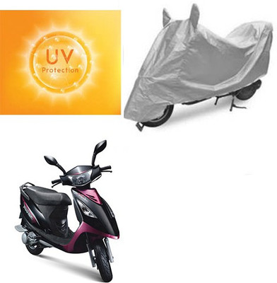 SANJU Waterproof Two Wheeler Cover for TVS(Scooty Streak, Silver)